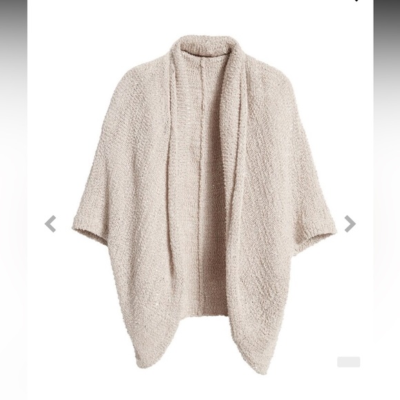 Chico’s Black Label Sequin Cocoon Cotton-blend Boho Vest sweater - Picture 3 of 16